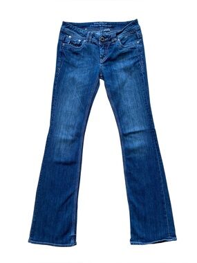 Parasuco 8Love Y2K Bootcut Low Rise Stretch Flap Pocket Jeans Women size 28 edgy